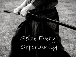 seize every opportunity