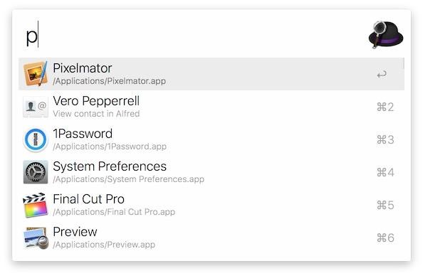 Alfred search