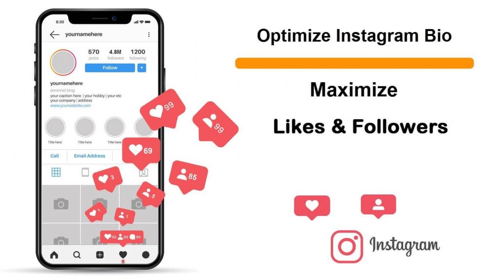 Optimize instagram bio
