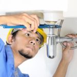 plumber doing their work