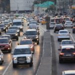 Vehicles on the road
