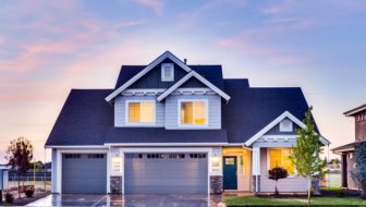 House with sloping roof