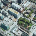 Different types and sizes of buildings in different locations