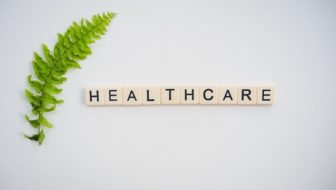 Importance of healthcare with a leaf around