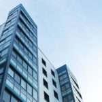 A tall building made up of steel.