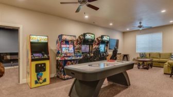 An arcade at home consisting different games.