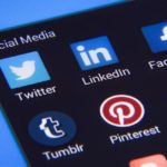 Social media apps on the display screen.