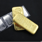 Silver and gold blocks.
