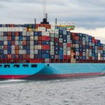 A ship carrying containers.
