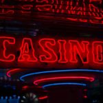 Online casino shinning in red.