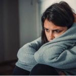 Woman suffering from mental health.