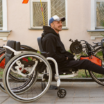 A disabled man.