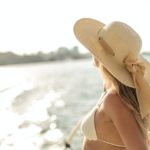 A woman in the yatch.