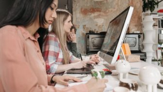 Women working.