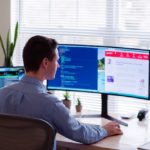 Man working on system.