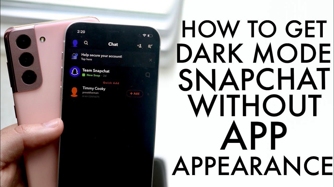 How To Get Darkish Mode On Snapchat With out App Look?