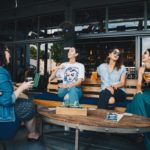 Woman chatting with each other.