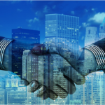 Shaking hands