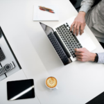 Working in office
