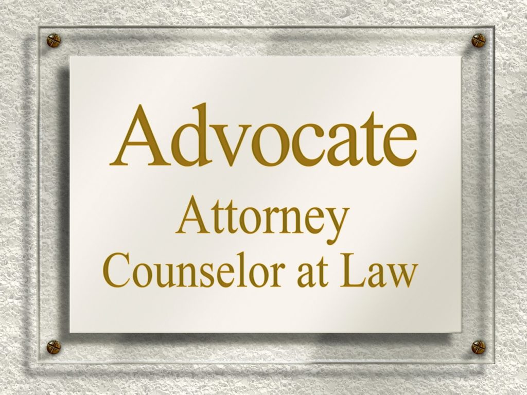 door sign attorney