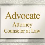 attorney door sign