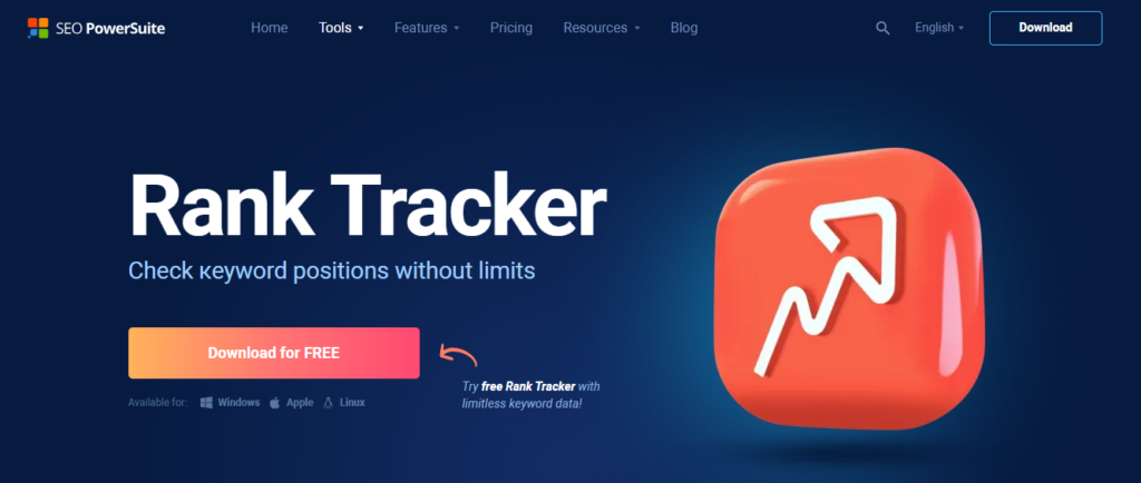 Rank Tracker by SEO PowerSuite