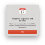 NSCocoaErrorDomain issue