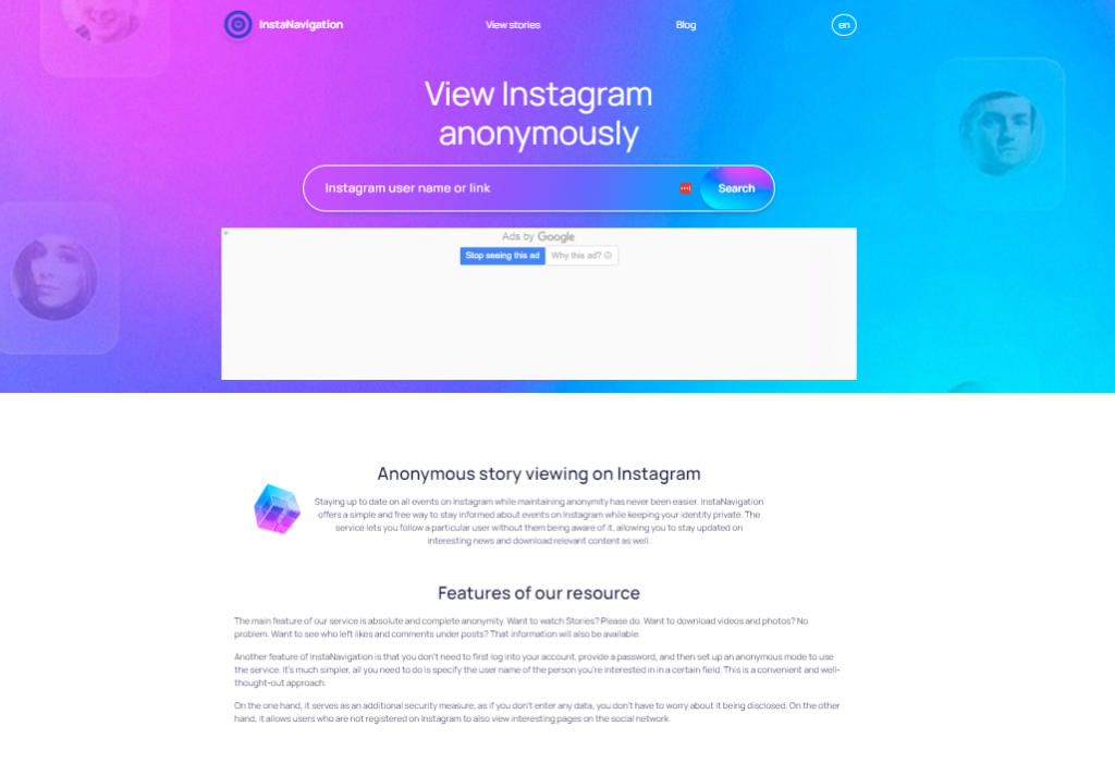 Instanavigation: Explore the Anonymous Story Viewing On Instagram