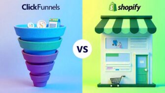 ClickFunnels vs Shopify Featured image