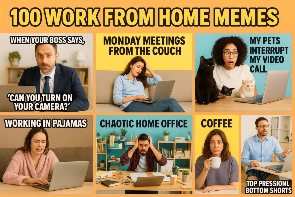100 funny work from home memes