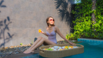 Pools with Stone and Plants