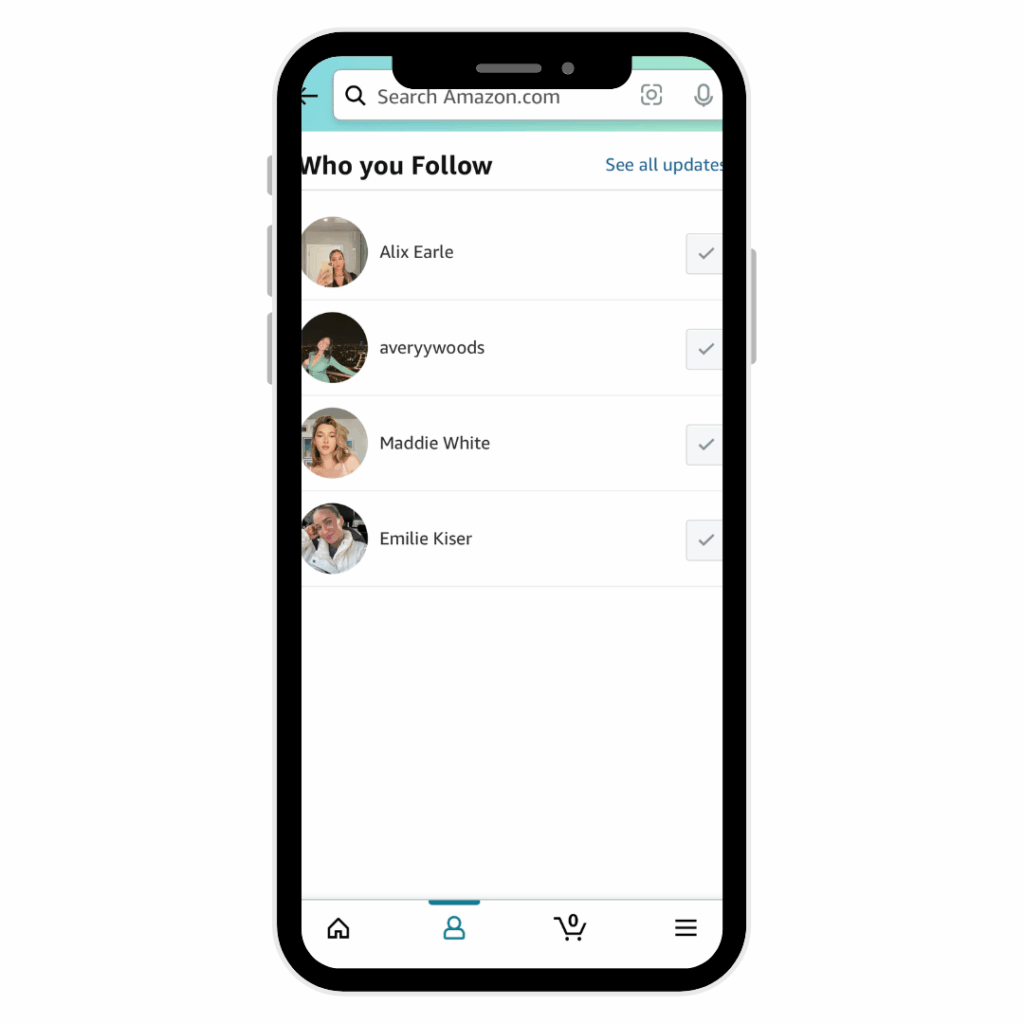 How to See Who You Follow on Amazon