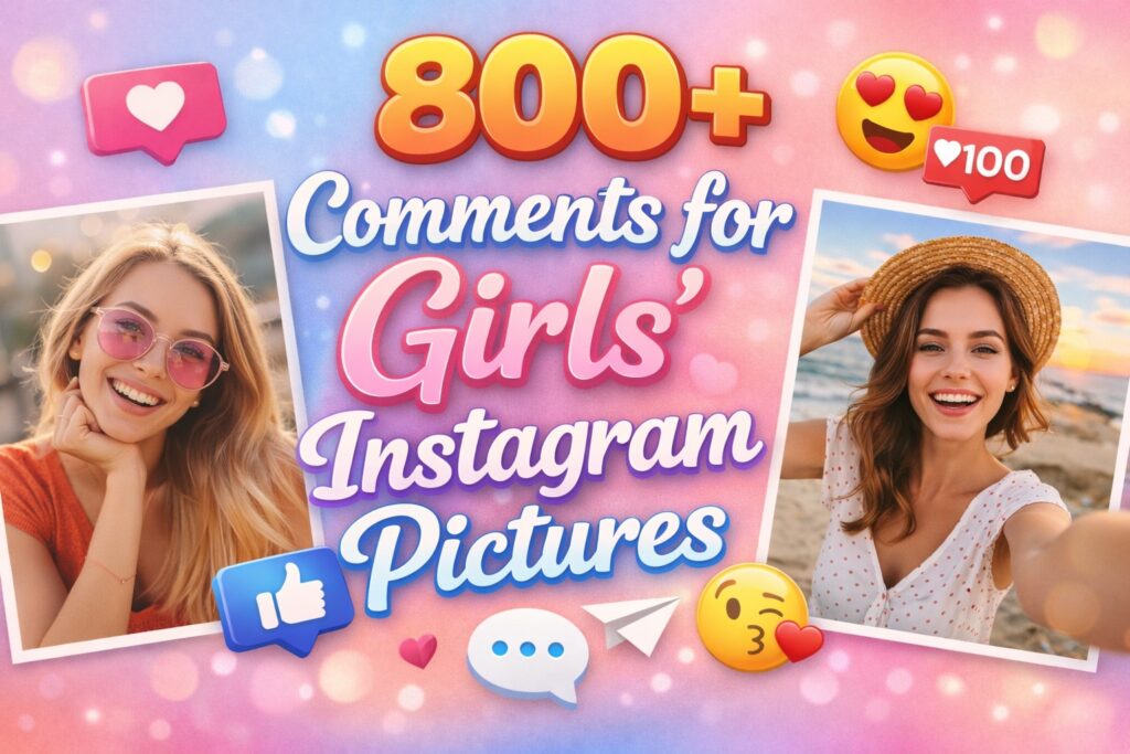800+ Comments for Girls' Instagram Pictures