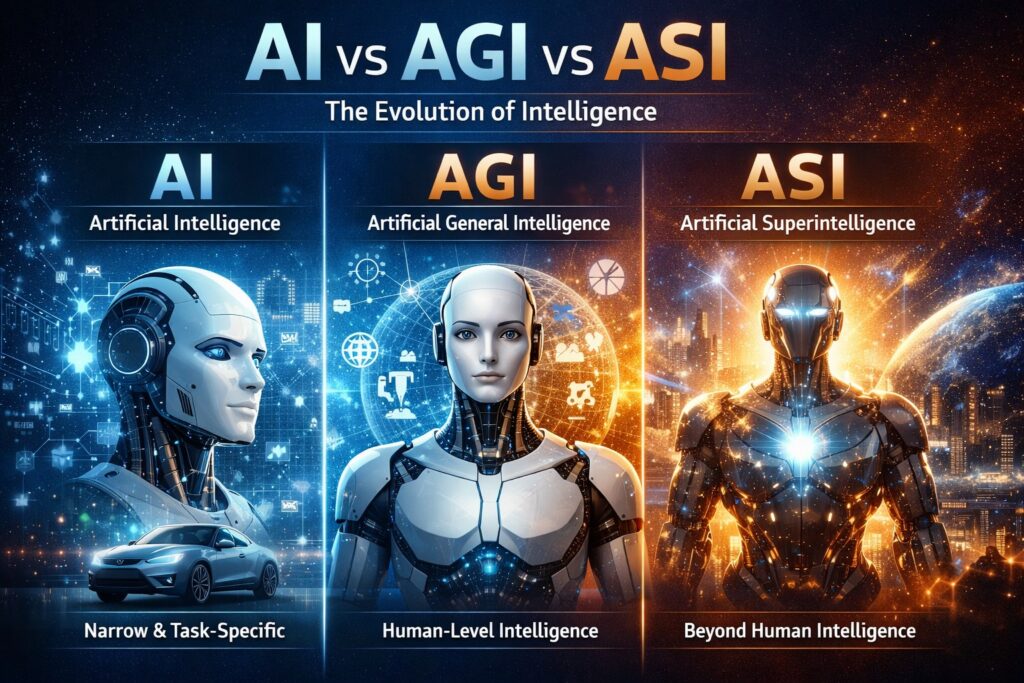 AI vs AGI vs ASI