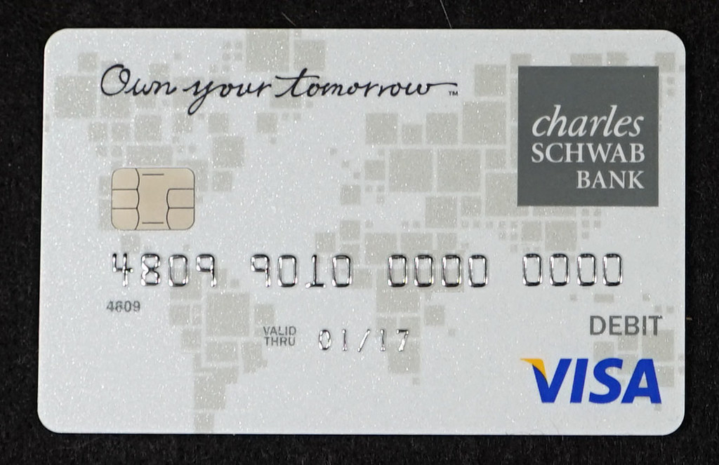 Chip-enabled Charles Schwab Bank Visa Debit Card