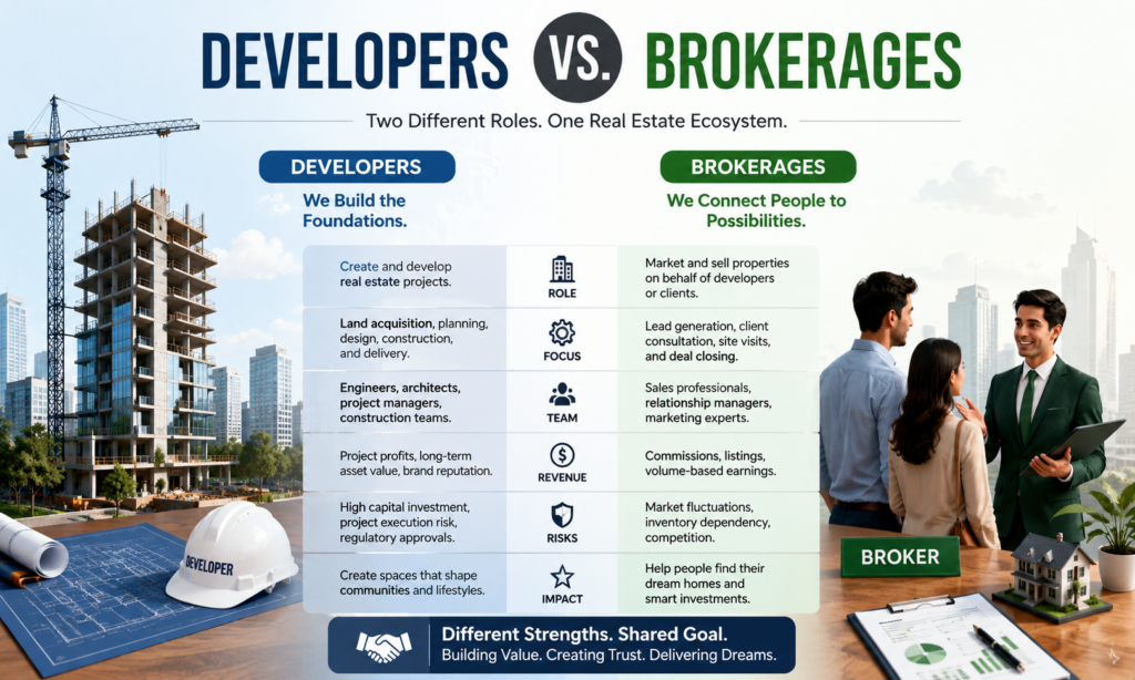 Developers vs. Brokerages