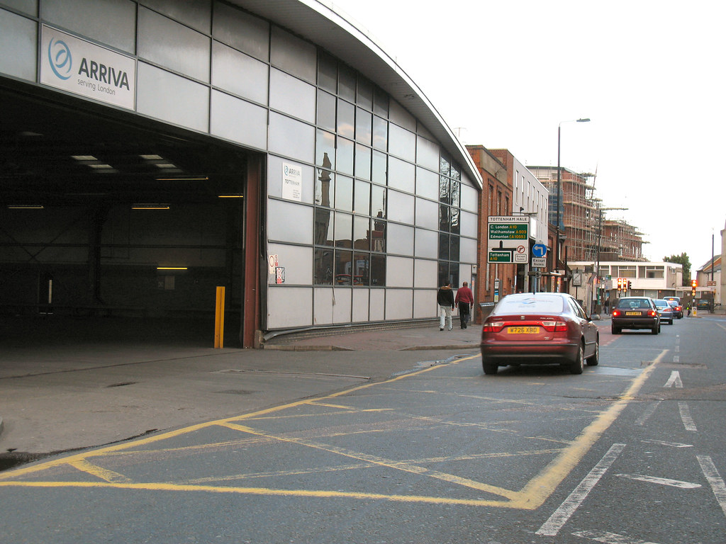 Unlawful Yellow Boxes - Tottenham Bus Garage #1